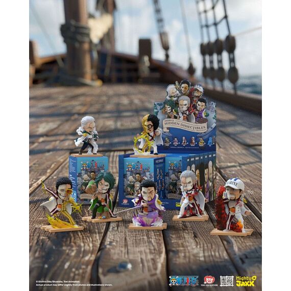 One Piece Freeny's Hidden Dissectables Marines Edition 4 inch Vinyl Figure Blind Box Display (6)