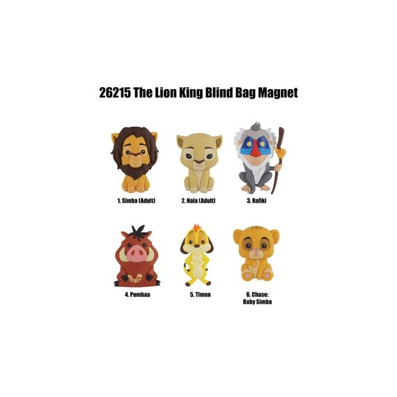 The Lion King Magnets blind pack Series 1 Display (12)