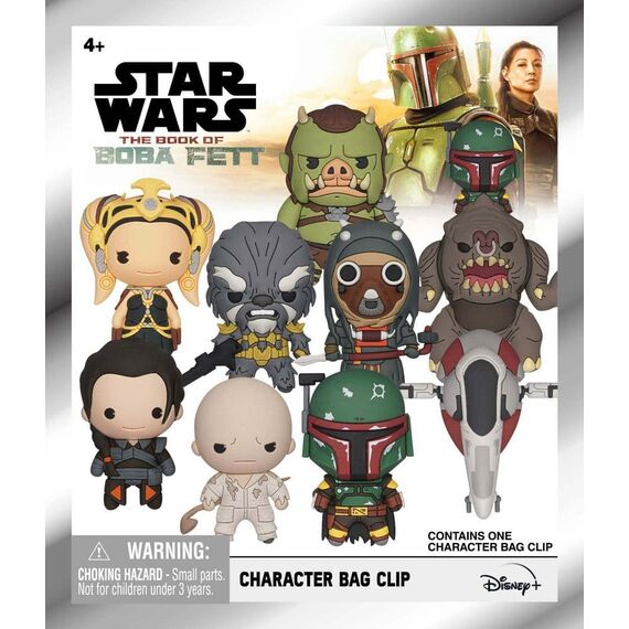Star Wars: The Book of Boba Fett 3D Foam Bag Clips Series 1 Display (24)