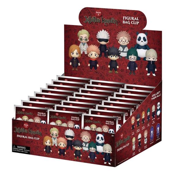 Jujutsu Kaisen 3D Foam Bag Clips Serie 1 Display (24)