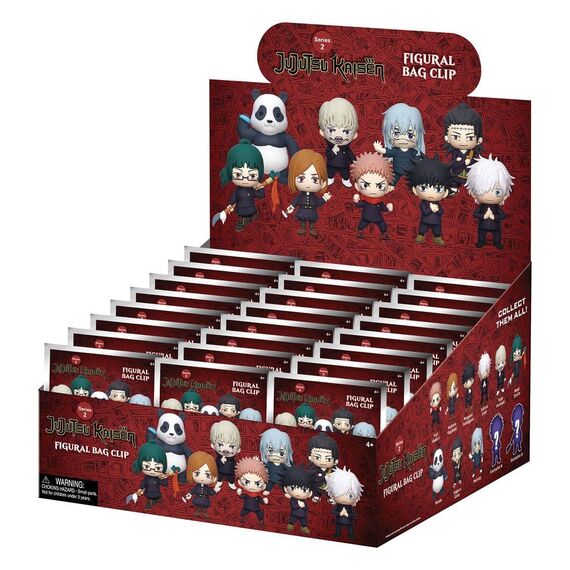 Jujutsu Kaisen 3D PVC Bag Clips Series 2 Display (24)