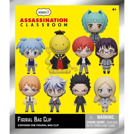 Assassination Classroom 3D Foam Bag Clips Series 1 Display (24)
