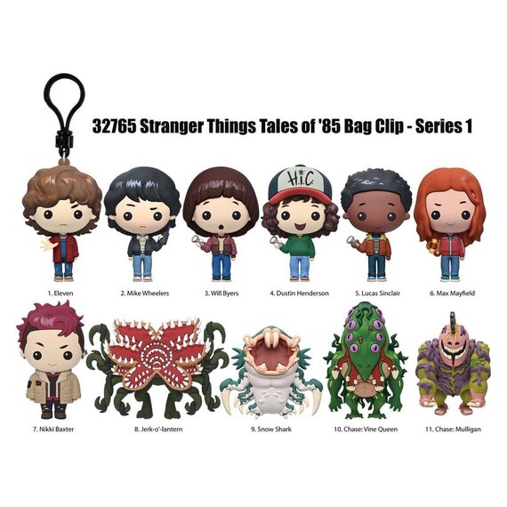 Stranger Things Tales of '85 3D PVC Bag Clips Series 1 Display (24)