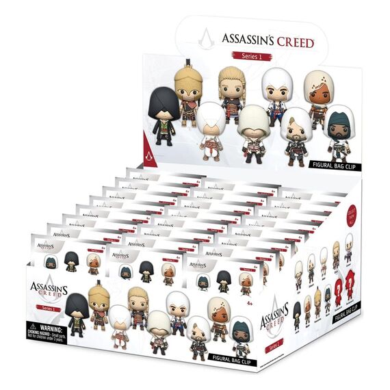 Assassin's Creed 3D Foam Bag Clips Series 1 Display (24)