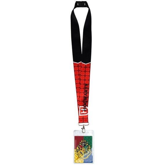 Harry Potter Deluxe Lanyard with Card Holder Hogwarts Crest