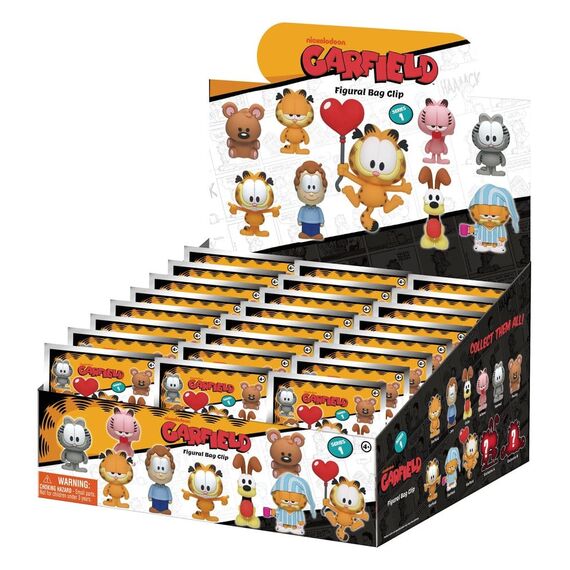 Garfield 3D Foam Bag Clips Serie 1 Display (24)