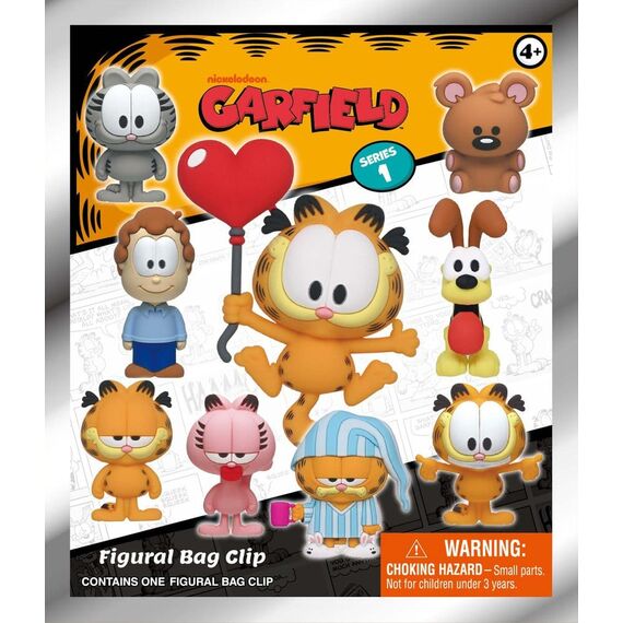 Garfield 3D Foam Bag Clips Serie 1 Display (24)