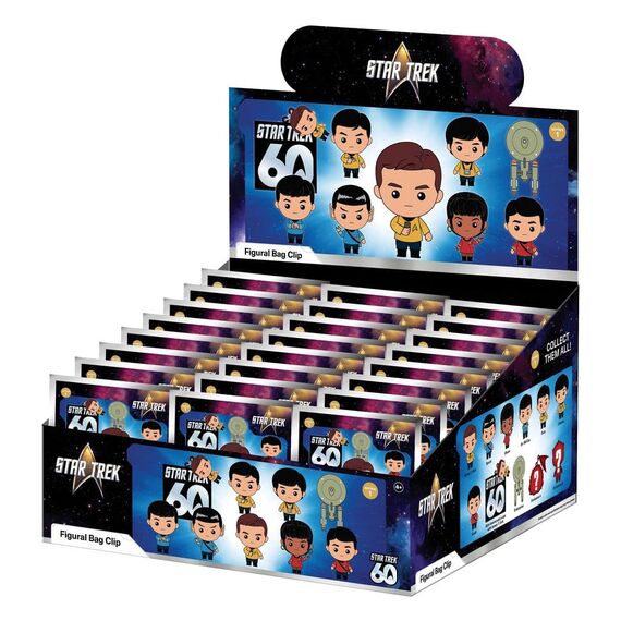 Star Trek 3D Foam Bag Clips Serie 1 Display (24)