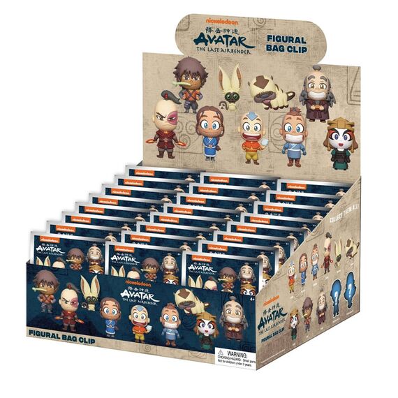Avatar: The Last Airbender 3D PVC Bag Clips Series 1 Display (24)