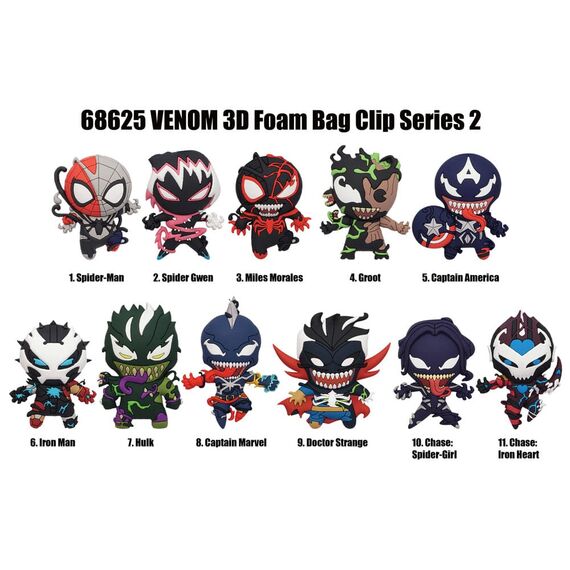 Venom 3D PVC Bag Clips Series 2 Display (24)