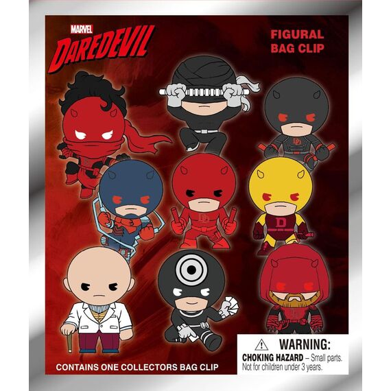Daredevil 3D PVC Bag Clips Classic Display (24)