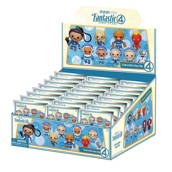 Fantastic Four 3D PVC Bag Clips Movie Display (24)