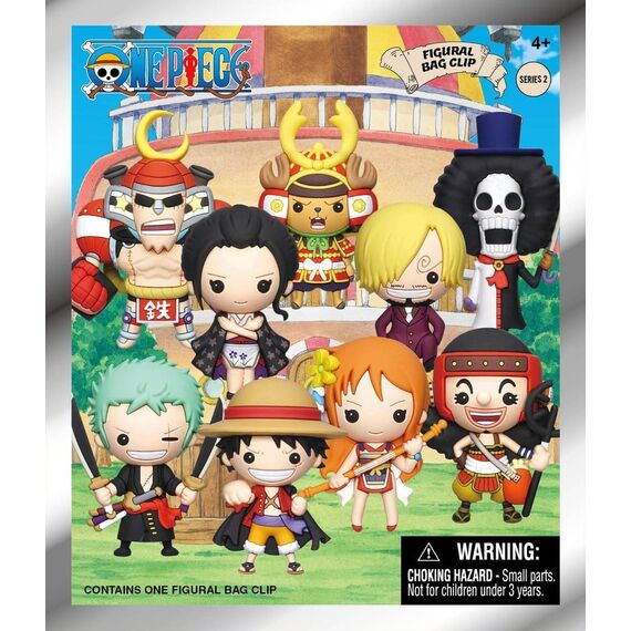 One Piece 3D PVC Bag Clips Series 2 Display (24)