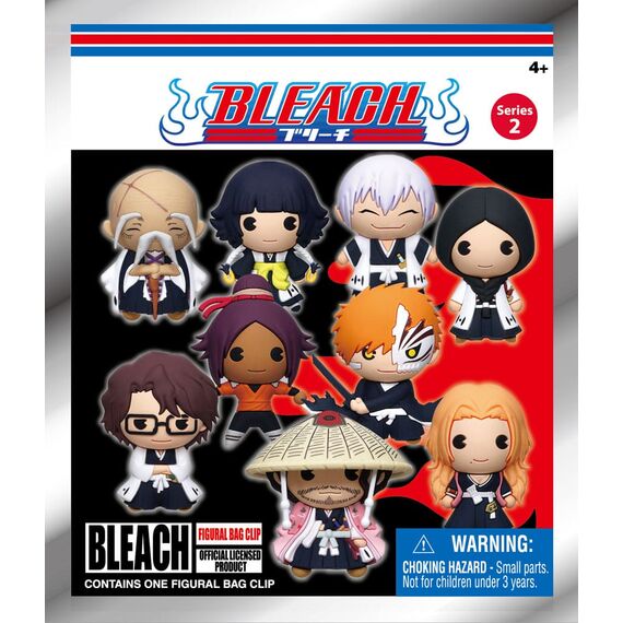 Bleach 3D PVC Bag Clips  Series 2 Display (24)