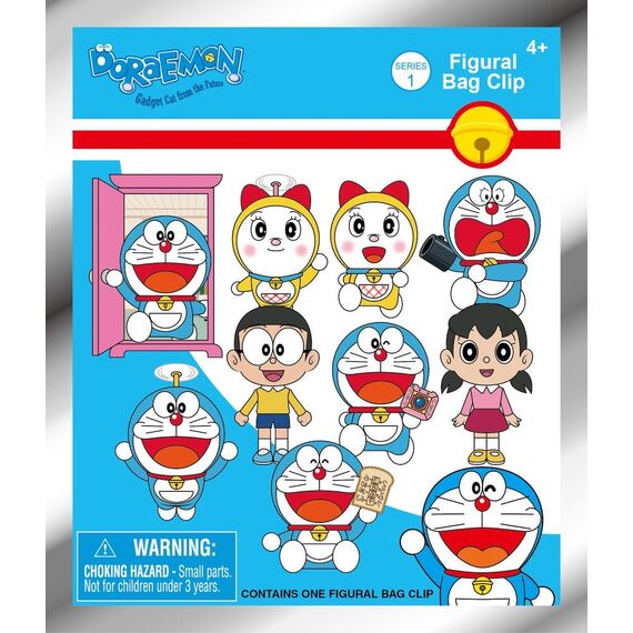 Doraemon 3D Foam Bag Clips Serie 1 Display (24)