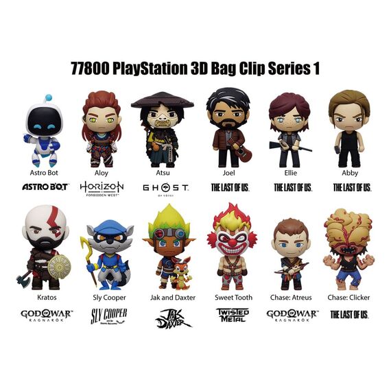 Playstation 3D Foam Bag Clips Series 1 Display (24)