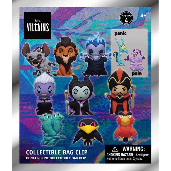 Disney 3D Foam Bag Clips Villains Series 4 Display (24)