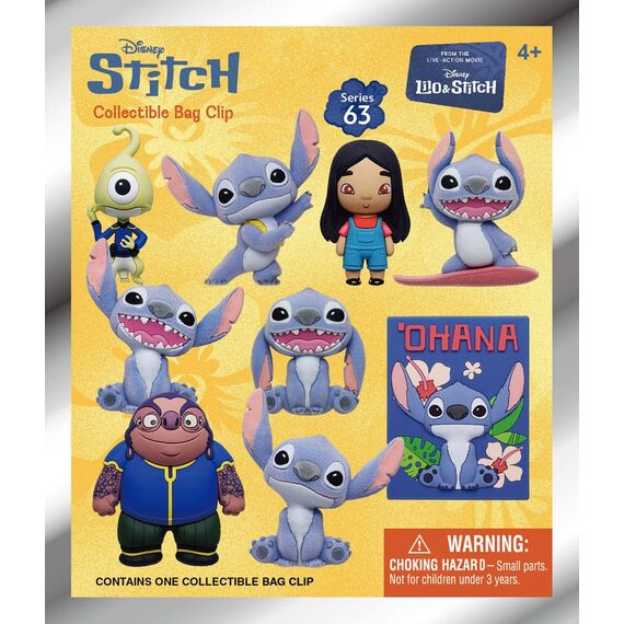 Lilo & Stitch Movie 3D Foam Bag Clips Series 1 Display (24)