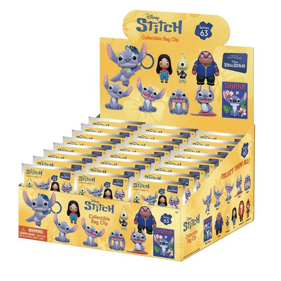 Lilo & Stitch Movie 3D Foam Bag Clips Series 1 Display (24)