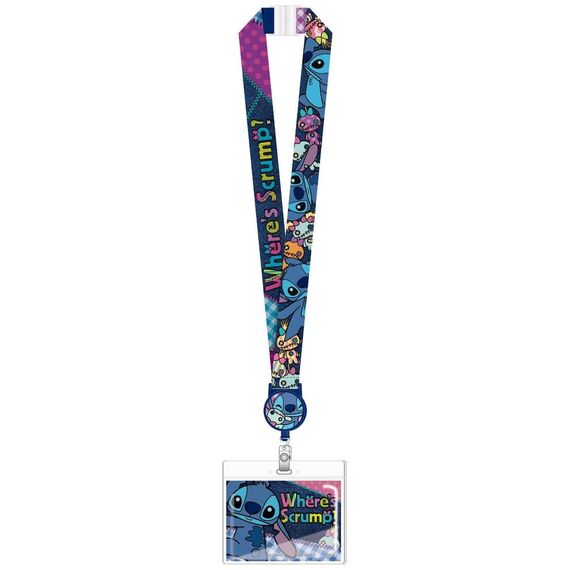 Lilo & Stitch Deluxe Lanyard with Card Holder Stitch Where's Scrump?