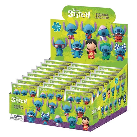 Lilo & Stitch PVC Bag Clips Series 1 Display (24)