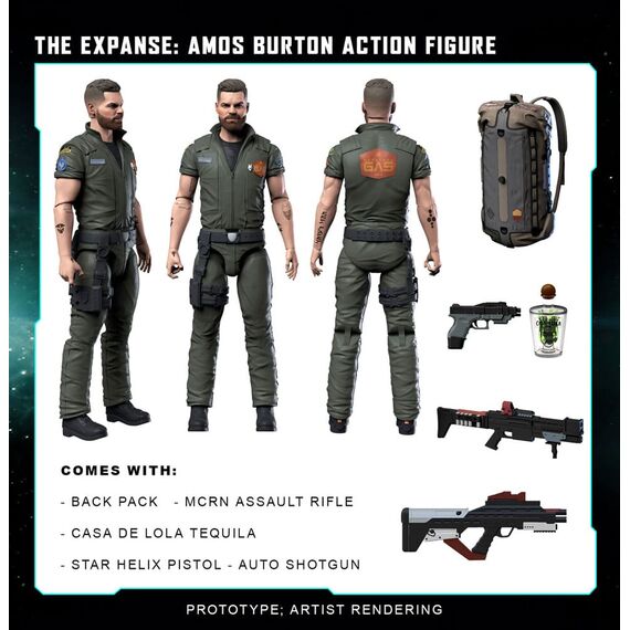 The Expanse Action Figure Amos Burton 20 cm
