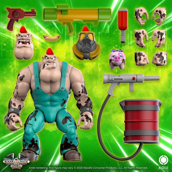 Biker Mice From Mars Action Figure Greasepit 23 cm