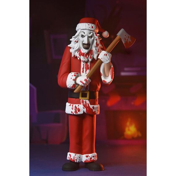 Terrifier 3 Toony Terrors Action Figure Santa Suit Art the Clown (Bloody Version) 15 cm