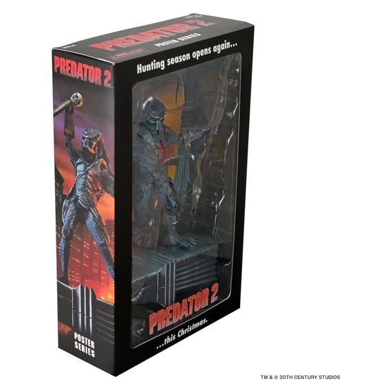 Predator 2 Action Figure City Hunter Poster Series 18 cm