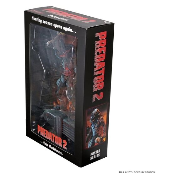 Predator 2 Action Figure City Hunter Poster Series 18 cm