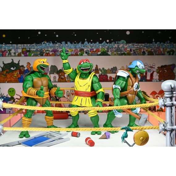 Teenage Mutant Ninja Turtles (Archie Comics) Action Figures 4-Pack Stump Wrestling Turtles 18 cm