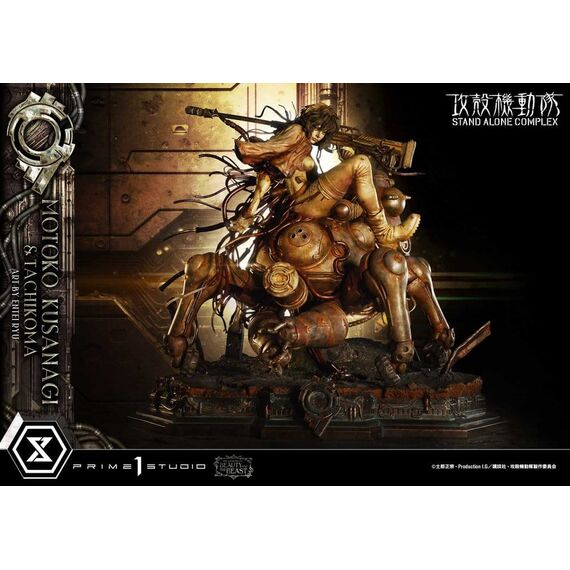 Ghost in the Shell Stand Alone Complex The Legend of Beauty and the Beast Statue 1/4 Motoko Kusanagi & Tachikoma Art by Entei Ryu 53 cm