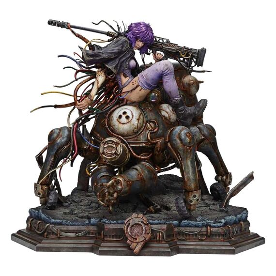 Ghost in the Shell Stand Alone Complex The Legend of Beauty and the Beast Statue 1/4 Motoko Kusanagi & Tachikoma Character color Art by Entei Ryu Bonus Version 53 cm
