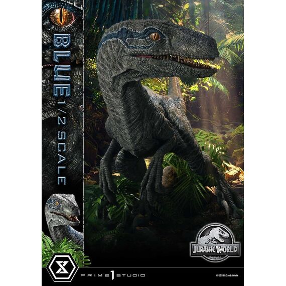 Jurassic World: Fallen Kingdom (Film) Legacy Museum Collection Statue 1/2 Blue 88 cm