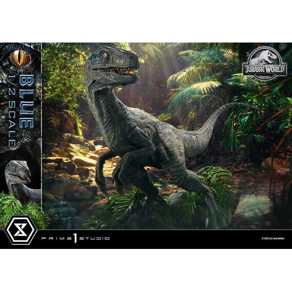 Jurassic World: Fallen Kingdom (Film) Legacy Museum Collection Statue 1/2 Blue 88 cm