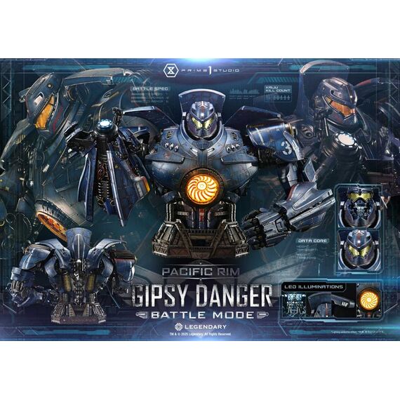 Pacific Rim Life Size Bust 1/1 Gipsy Danger Battle Mode 75 cm