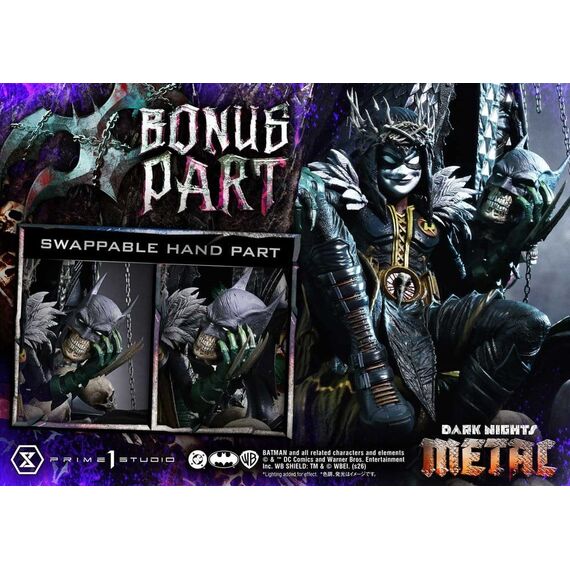 DC Comics Museum Masterline Statue 1/3 Dark Nights: Death Metal The Batman Who Laughs & Robin King DX Bonus 85 cm