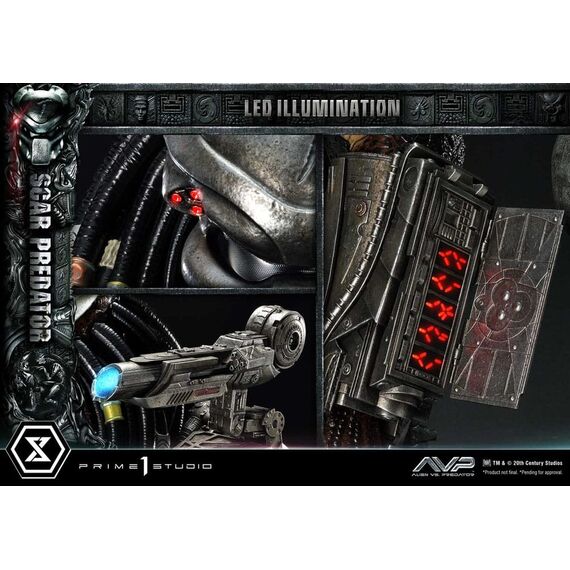 The Alien vs. Predator Museum Masterline Series Statue 1/3 Scar Predator 93 cm