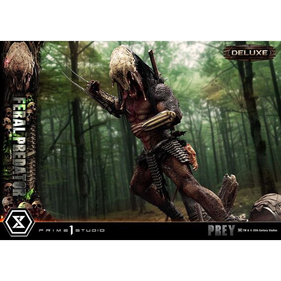 Prey (Movie) Museum Masterline Series Statue 1/3 Feral Predator Deluxe Version 89 cm