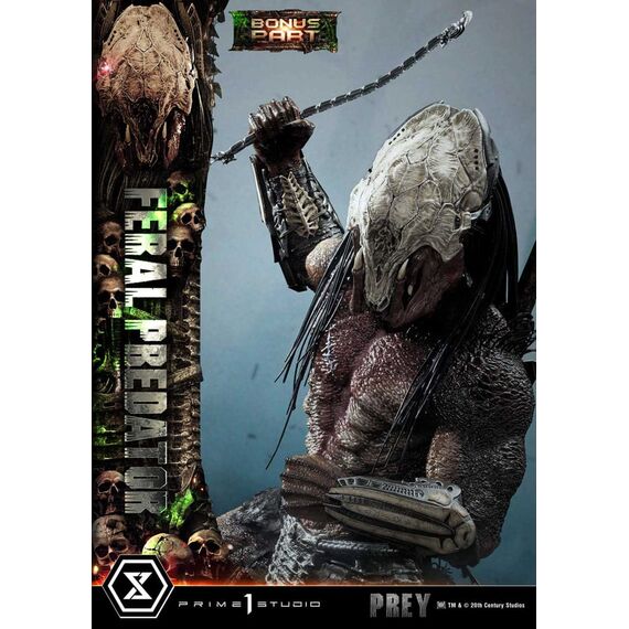 Prey (Movie) Museum Masterline Series Statue 1/3 Feral Predator Deluxe Bonus Version 89 cm