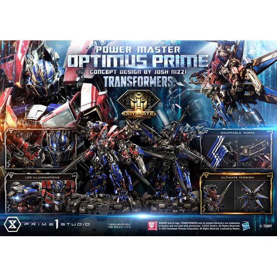Transformers Museum Masterline Statue Powermaster Optimus Prime Concept by Josh Nizzi Ultimate Version 99 cm