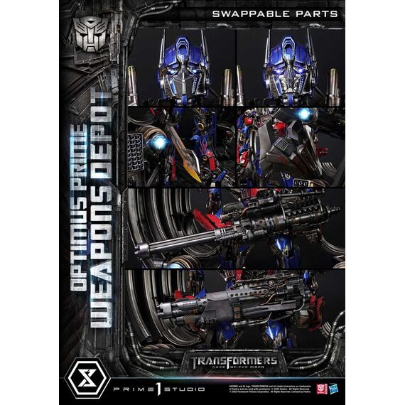 Transformers: Dark of the Moon (Film) Museum Masterline Statue Optimus Prime Weapons Depot 127 cm