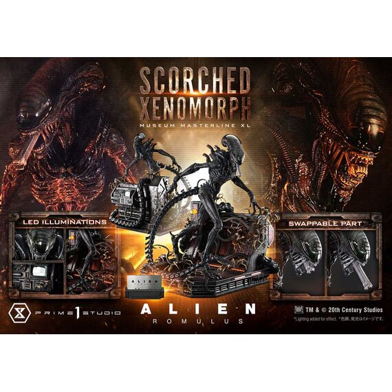 Alien: Romulus Museum Masterline XL Statue 1/3 Scorched Xenomorph 98 cm