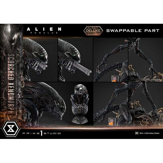 Alien: Romulus Museum Masterline XL Statue 1/3 Scorched Xenomorph Deluxe Version 98 cm