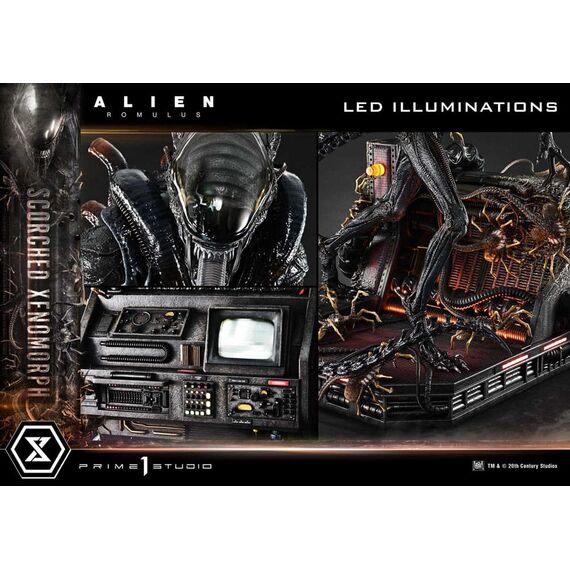 Alien: Romulus Museum Masterline XL Statue 1/3 Scorched Xenomorph Deluxe Version 98 cm