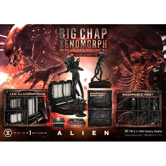 Alien (Film) Museum Masterline XL Statue 1/3 Big Chap Xenomorph Close Up Shot Ver. Deluxe Version 100 cm