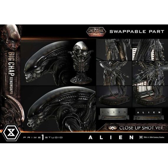 Alien (Film) Museum Masterline XL Statue 1/3 Big Chap Xenomorph Close Up Shot Ver. Deluxe Version 100 cm