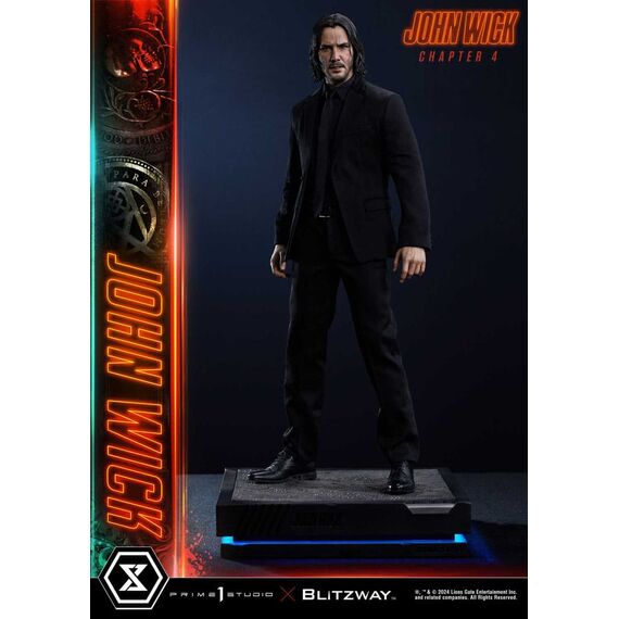 John Wick Chapter 4 Ultimate Premium Masterline Series Statue 1/4 John Wick Deluxe Bonus Version 54 cm