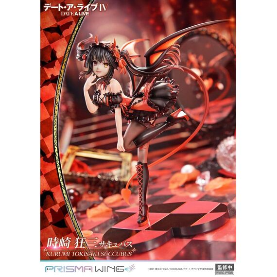 Date A Live Prisma Wing PVC Statue 1/7 Kurumi Tokisaki succubus 25 cm