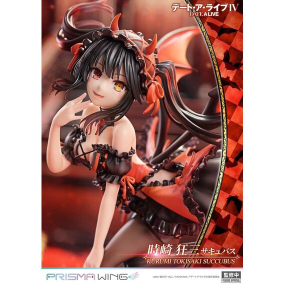 Date A Live Prisma Wing PVC Statue 1/7 Kurumi Tokisaki succubus 25 cm